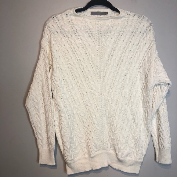B. Young Niki Pullover Cable Knit Oversized Sweater, size XS - Picture 1 of 10